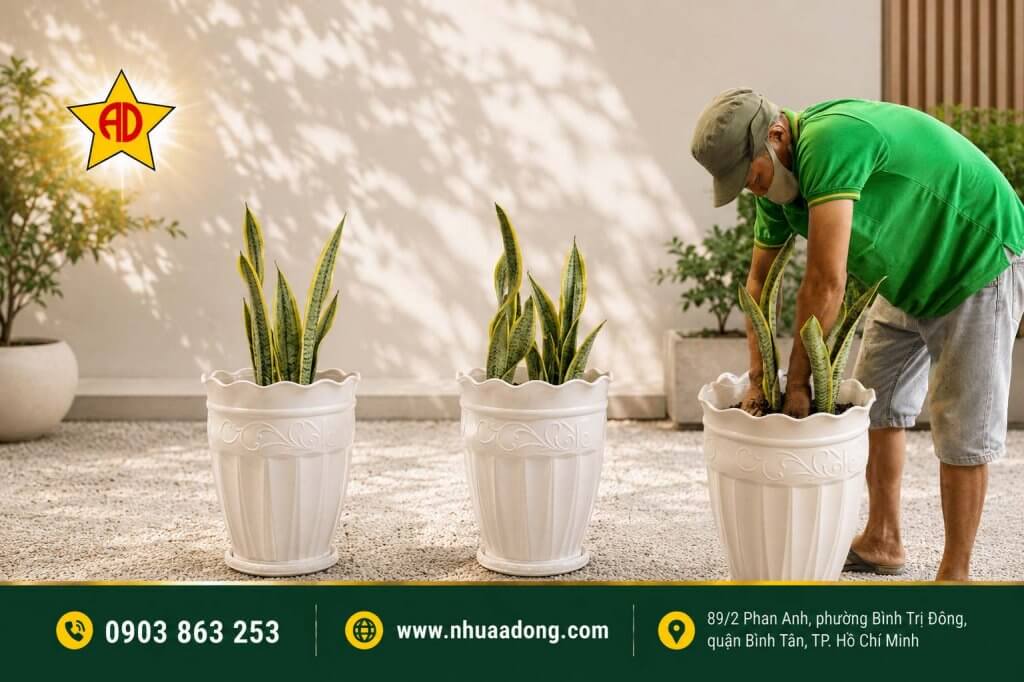 Cách chọn chậu nhựa trồng cây phù hợp