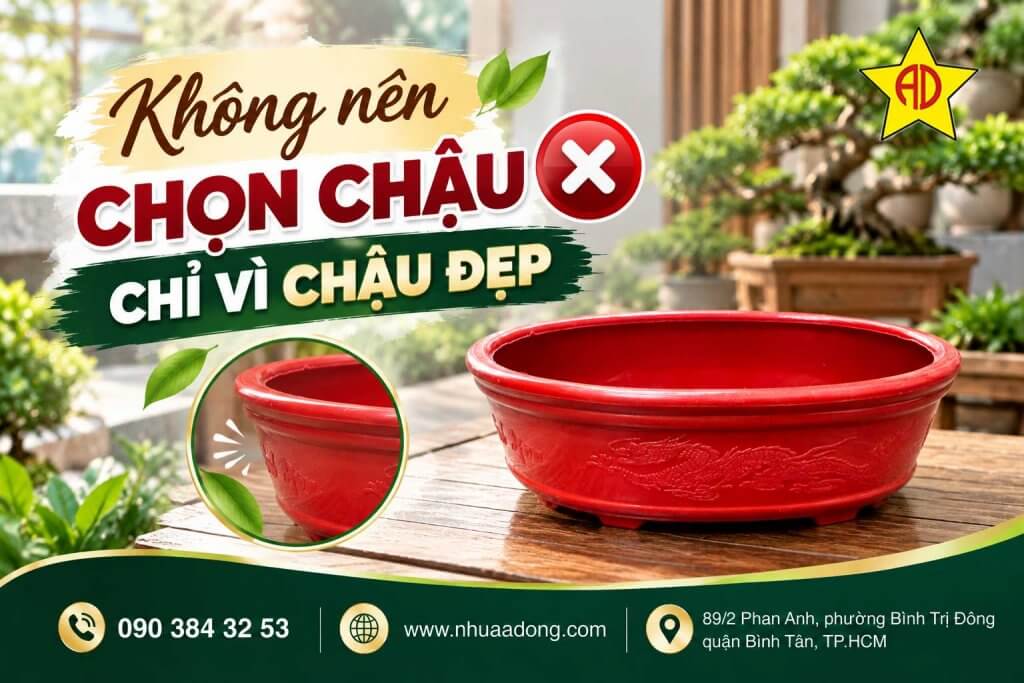 Nên và không nên khi chọn chậu cho cây Bonsai 5 Không nên chọn chậu chỉ vì chậu đẹp