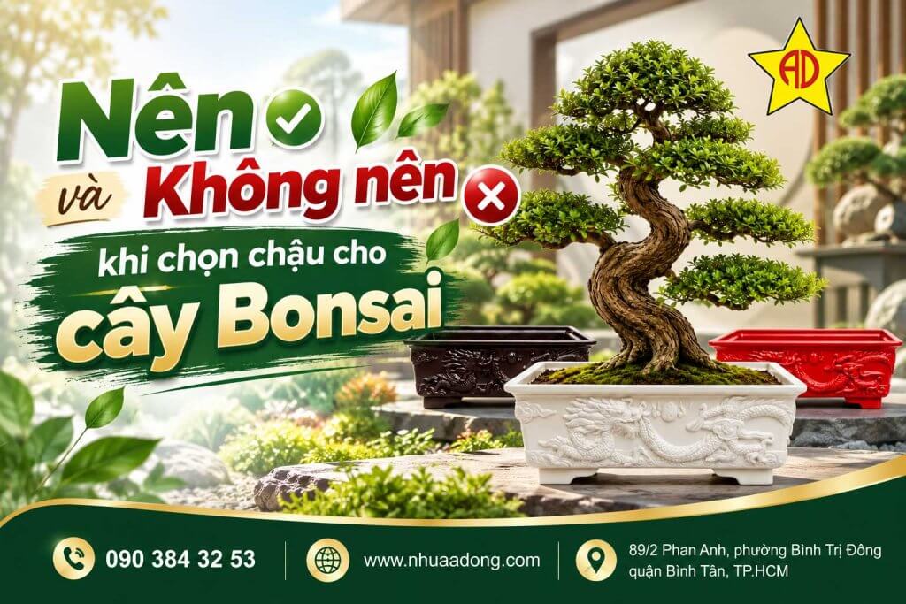 Nên và không nên khi chọn chậu cho cây Bonsai 1 Nên và không nên khi chọn chậu cho cây Bonsai
