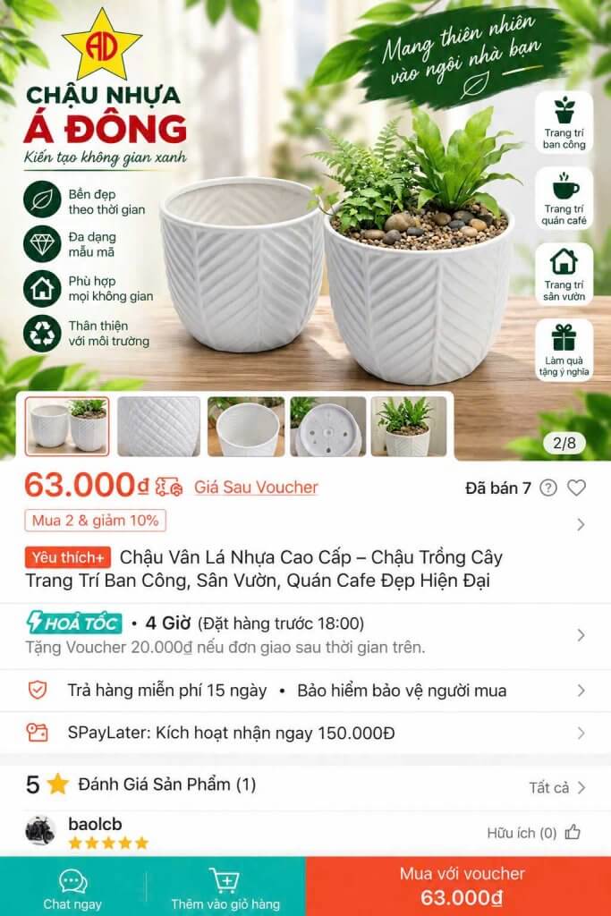 mua chậu nhựa online