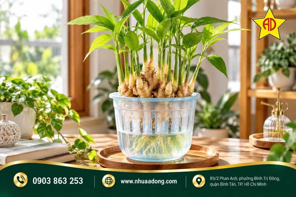 Trồng thủy sinh gừng có ý nghĩa như thế nào? 3 Cach trong gung thuy sinh don gian tai nha. 2
