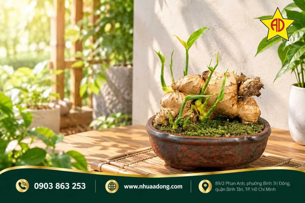 Trồng thủy sinh gừng có ý nghĩa như thế nào? 4 Chậu Nhựa Á Đông – lựa chọn đa dạng cho người yêu cây